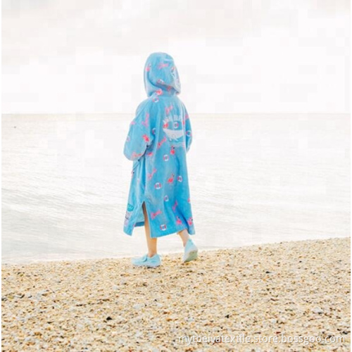 Wholesale Cotton Custom Printed Kids Beach Changing Towel
